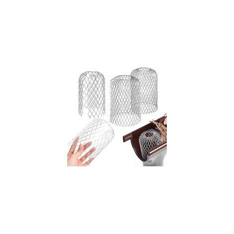 Lot de 4 écrans de gouttière en aluminium, maille de protection réglable – (1/5)