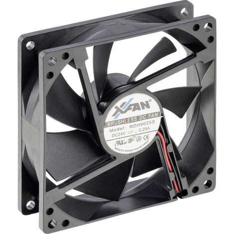 X-Fan RDH9025S Axiallüfter 24 V/DC 103.2 m³/h (L x B x H) 92 x 92 x 25 mm