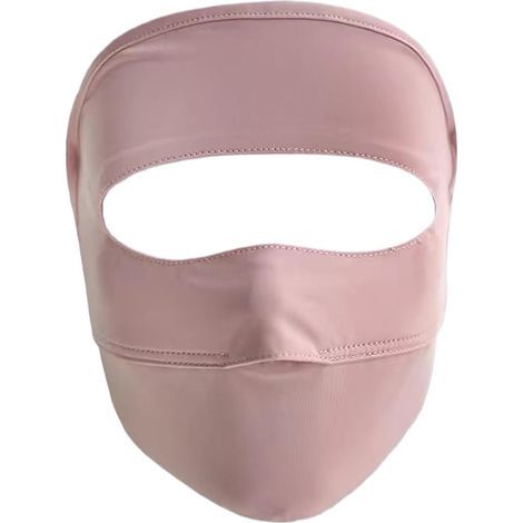 Masque de protection solaire UV, masque de protection faciale UPF 50+ pour , lavable et réutilisable, idéal pour la course à pied en extérieur (noir). (1/5)