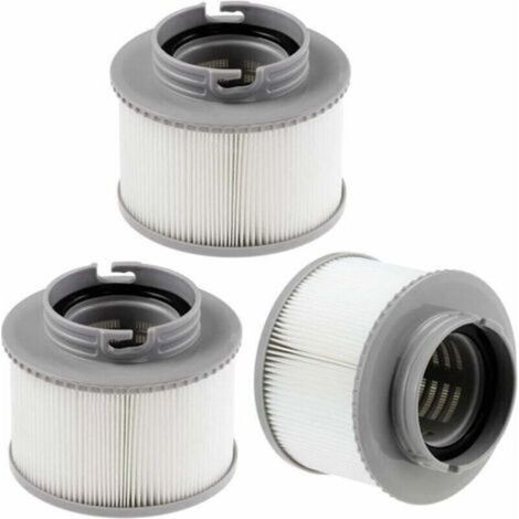Vtizikl Filtro de 3 piezas para MSPA FD2089, cartucho de filtro MSPA, cartucho de filtro reutilizable Spa Lite para piscinas inflables MSPA de todos los modelos (1/4)