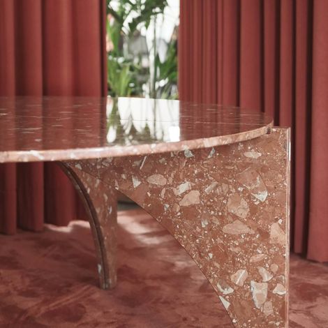 Véritable Carreau Terrazzo ROJO ALICANTE 30x30 cm boîte de 0.99m2 Brillant / Poli - Gioia Materia (1/4)