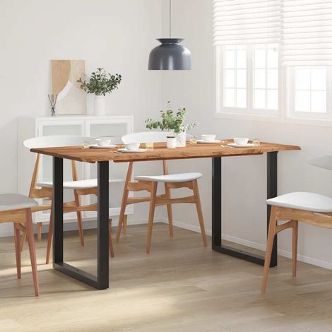 Dining Table 154x80x76 cm Solid Acacia Wood vidaXL