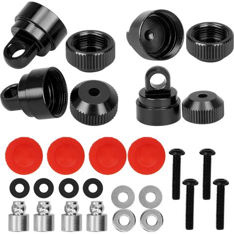 Capot de protection en aluminium pour amortisseur TRXXAS SLASH 2WD - Noir