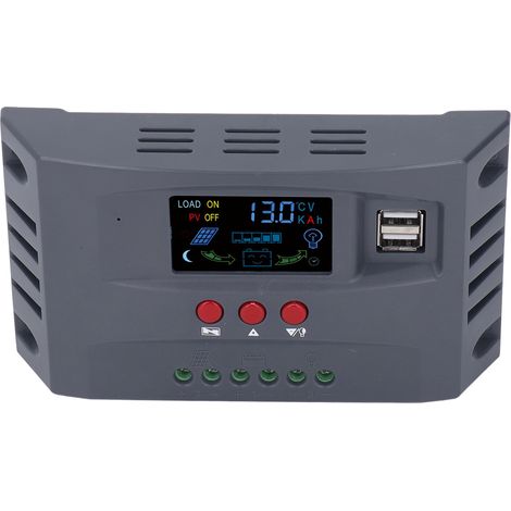 12V/24V 10A MPPT-Solarladeregler mit hellem LCD-Display, Überstromschutz, Photovoltaik-Modulregler für netzunabhängige Solaranlagen (1/5)
