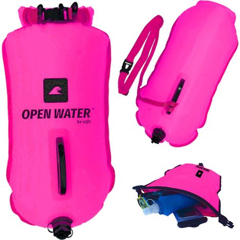 Boya de seguridad para natación OpenWater XL con bolsillo para pertenencias (1/5)
