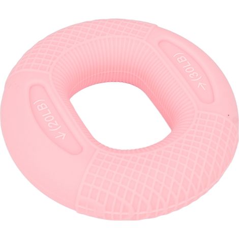 Anneau anti-stress en silicone pour renforcement des doigts 20-30lb rose (1/5)