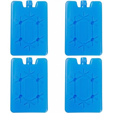 Set di 4 impacchi di ghiaccio riutilizzabili (adatti per portapranzi e borse termiche) – Raffreddamento rapido, in PVC per uso alimentare – Blu (1/5)