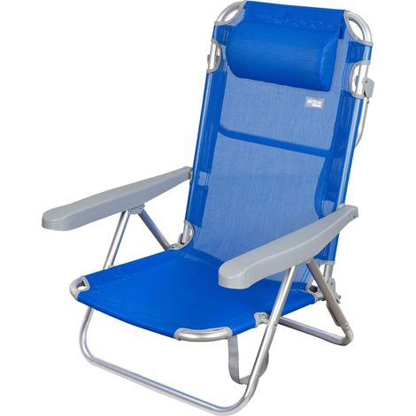 Silla de playa 5 posiciones con cabezal Aktive (1/5)