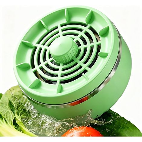Pulitore per frutta e verdura, pulitore elettronico per frutta e verdura, potente vortice da 15 W, 4 impostazioni regolabili, IPX7, batteria da 3600 mAh. (1/5)