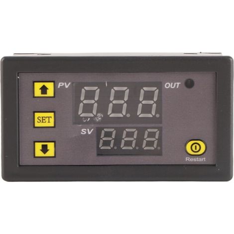 Jeffergarden W3230 Contrôleur de température numérique à LED Thermostat Capteur de construction (DC12V)