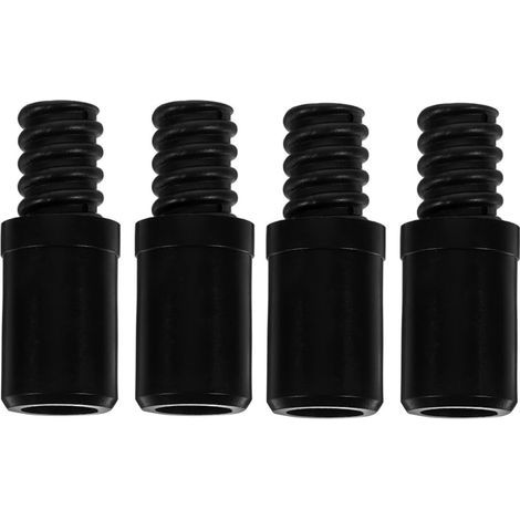 Adaptateur de Rallonge pour Balai 4 Pièces en Plastique Noir Embout à Vis Fiable et Design Diamètre Polyvalent pour Réparation de Manche Télescopique (1/5)