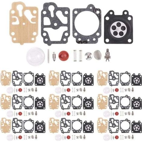 10-teiliges Vergaser-Reparaturset für Rasentrimmer und Freischneider Modelle 26 32 34 40-5 44-5 (1/4)