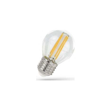 Ampoule LED sphérique COG WW transparente WOJ+14072, 2700K, 4W