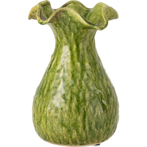 Vase irrégulier en poterie verte - Vert (1/3)