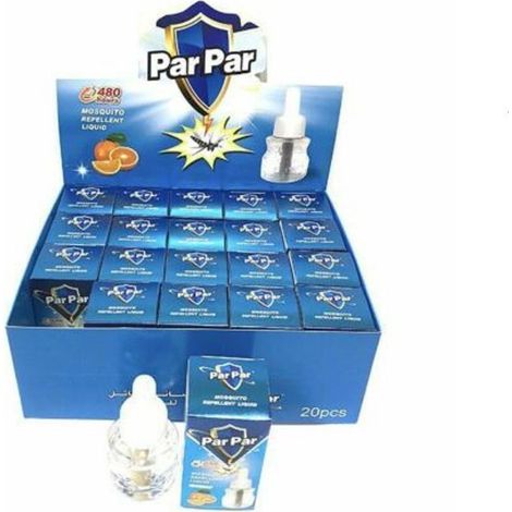 TrAdE Shop Traesio - Set 20 Pz Ricarica Vaporizzatore Elettrico 50 Ml Liquido Anti Zanzare Arancia -