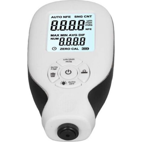 Jauge d'épaisseur de Revêtement, Compteur de Peinture de Voiture, Sonde à Courant de Foucault 02000um, Multifonctionnelle, Calibrage Rapide du Zéro, Induction Magnétique pour (1/5)
