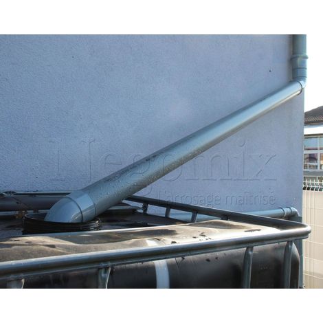Negomix – Kit de dérivation gouttière 100 mm – Manchon d'adaptation pour gouttières PVC et zinc – Récupération d'eau de pluie efficace – Installation rapide