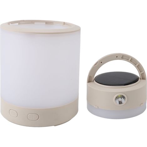 Lanterne solaire de camping avec lampe frontale haute luminosité, lampe de secours détachable et rechargeable pour une utilisation intérieure et extérieure, en cas de panne de courant à la maison ou e (1/5)