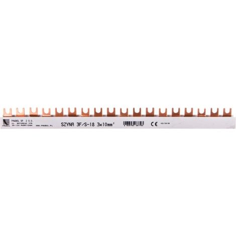 3P 63A 10mm2 Gabelanschluss-Sammelschiene (18 Module) S-18 E.4303