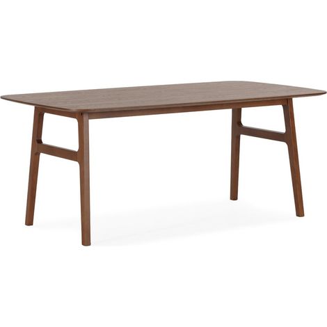 Table à manger en bois finition noyer - Noyer (1/5)
