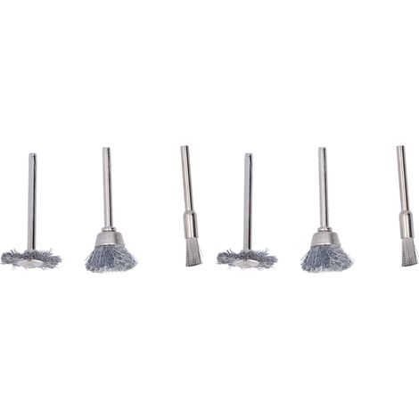 60-teiliges Set aus Stahldrahtschleifscheiben, Metallschleifstiftbürsten und Zubehör für Rotationswerkzeuge (1/5)