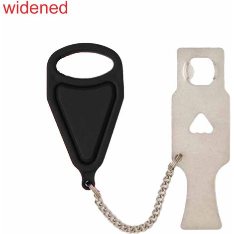 Verrou Portatif Pour Porte - Convient Aux Portes À Ouverture Intérieure - Épaisseur Minimale 3 mm - Pour Sécurité En Voyage Ou À Domicile - 1 Pièce (1/5)