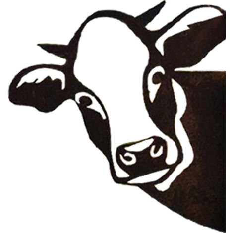 Décoration Jardin Vache - Clôture Métallique Extérieure - Déco Animale pour Clôture Poteau Arbre Abri Jardin - Lot de 1 (1/5)