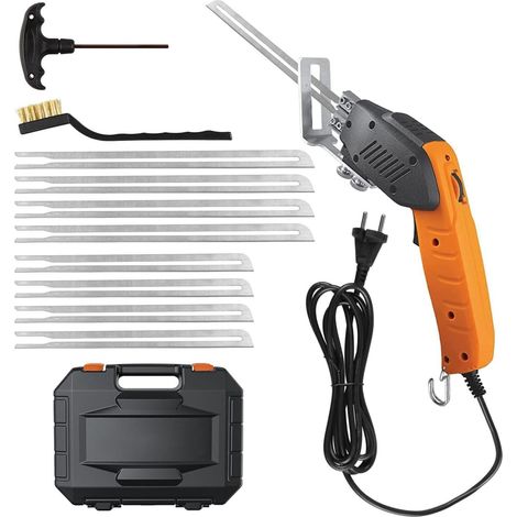 200W Coupe Polystyrène le Kit avec Refroidissement par Air, Machine de Découpe en Mousse de Polystyrène avec 8 Lames pour la Mousse de Polystyrène, EPS, EPP, EVA, KT Board (1/5)