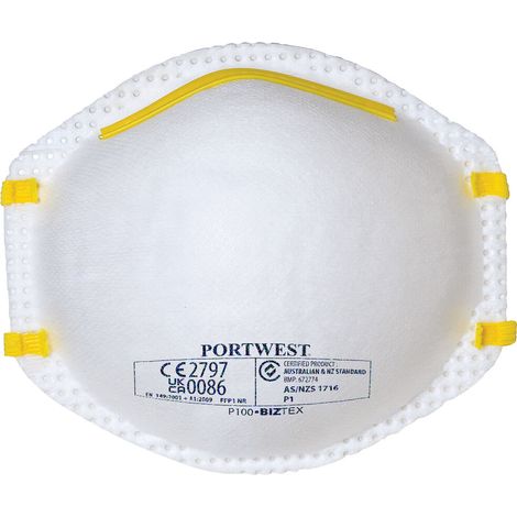 Staubmaske FFP1 (im Pack à 20) - Weiß - Portwest