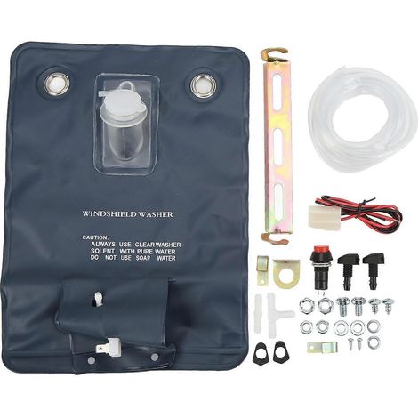 Kit lave-glace facile à remplacer, pratique et facile à utiliser, comprenant un sac lave-glace et une pompe. (1/4)