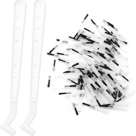 100 embouts de brosse dentaires jetables pour composite, 2 manches de brosse (1/5)