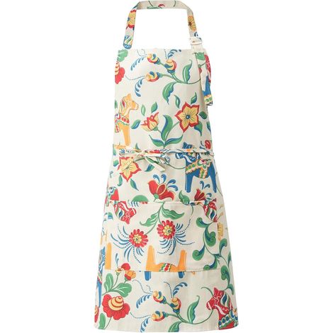 Tabliers pour femme avec poches en coton et lin doux et durable Motif floral (1/5)
