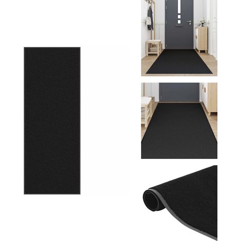 Paillasson noir 115x300 cm - Paillasson - Paillasson De Porte - Paillasson De Bienvenue - Paillasson De Porte Extérieur (1/5)