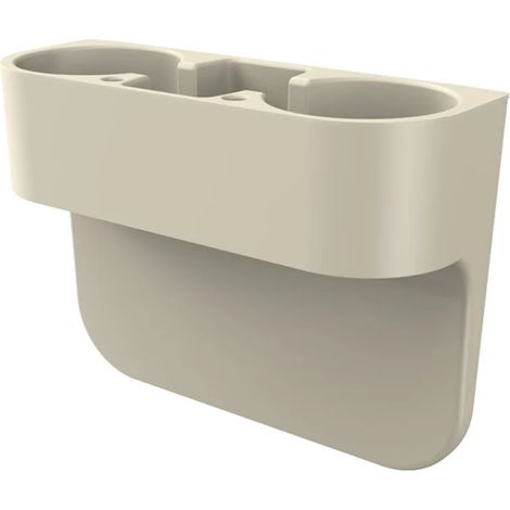 (Beige) Outils de rangement pour voiture, noir, pour siège auto, avec boîte de rangement pour espace entre le siège et le porte-gobelets. Organiseur de poche pour SUV. (1/5)