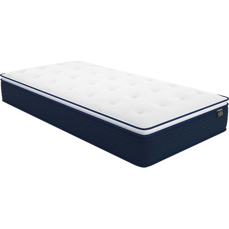 Materasso singolo a molle insacchettate e topper integrato 90 x 190 cm - ALTIER di YSMÉE