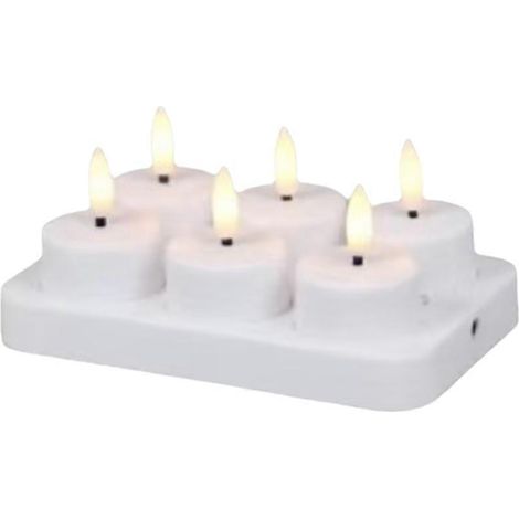 Batteriebetriebene, flammenlose LED-Kerzen, 6 Stück, für Halloween- und Weihnachtsdekorationen. (1/5)