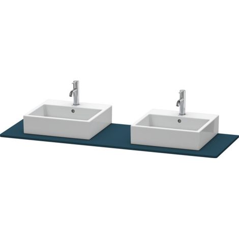 Consolle Duravit XSQUARE con 2 ritagli 16x1600x550mm Blu notte semilucido (1/3)