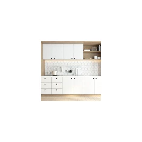 Set di 10 pomelli rotondi in bronzo anticato con motivo floreale - Per armadi, cucine e camerette, sicuri e resistenti (nero) - 30 x - Crezuo
