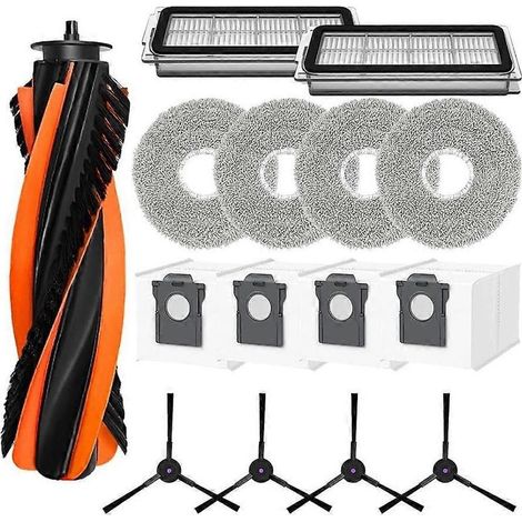 17 accessoires pour balayeuse Cecotec Conga X70 : brosse principale, filtre et sacs à poussière. (1/5)