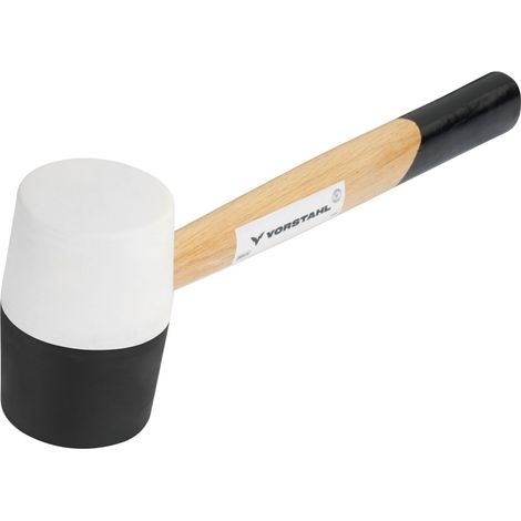 Marteau de pavage en caoutchouc, noir et blanc, 230 g, Vorstahl rubber (1/4)