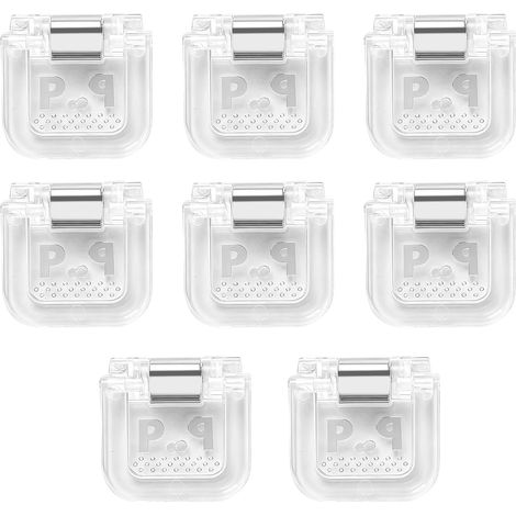 Lot de 8 pinces à ourlet réglables pour pantalons, pinces matelassées pour raccourcir jeans, ourlets de manches, serre-vêtements antidérapants pour vêtements, fixation temporaire, supports de tissu (1/5)