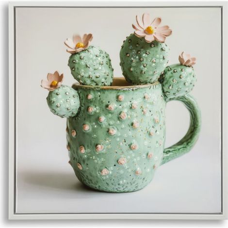 Tableau Imprimé "Cactus III" 40x40cm Multicolore (1/5)