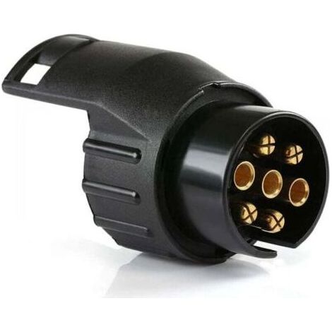 1pc Remorque Adaptateur Prise, Accessoires Universels, Adaptateur de Remorquage Imperméable 7 Broches vers 13 Broches Compatible avec Voiture et Camion (1/4)