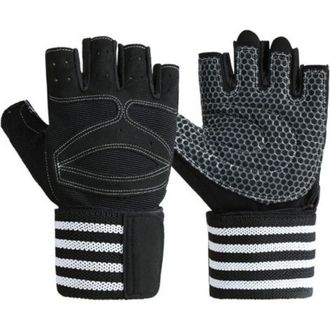 Gants d'entraînement demi-doigts avec support de poignetMM
