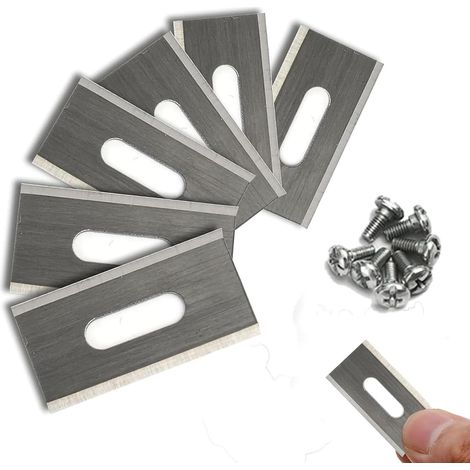 Rasenmesser für Husqvarna mit doppelt geschärfter Edelstahlklinge 35,8 x 18,5 x 0,65 mm (Silber, 30 Stück)