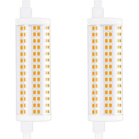 20W 118mm R7s Dimmable Ampoule LED J118 Lumière du jour 4000K 2200lm double extrémité spot équivaut à 200W ampoule halogène pour maison, salon, balcon, hôtel, restaurant, etc(2pcs) [Classe énergétique (1/5)