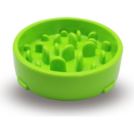 Filiyano-1 gamelle anti-glouton (verte) pour chien, gamelle anti-glouton, anti-glouton (1/5)