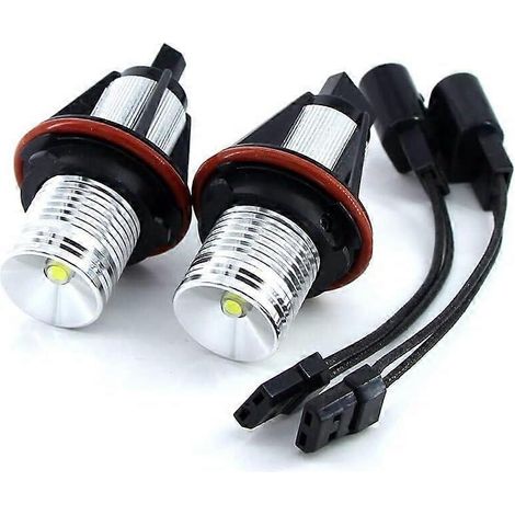2 ampoules LED Angel Eyes pour feux de position (compatibles avec BMW E39, E53, E60, E61, E63, E64, E65, E66, E87, 525i, 530i, Xi, 545i et M5). (1/5)