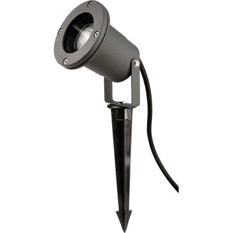 Deko Light 732161 Spiky Projecteur de jardin GU10 35 W gris foncé