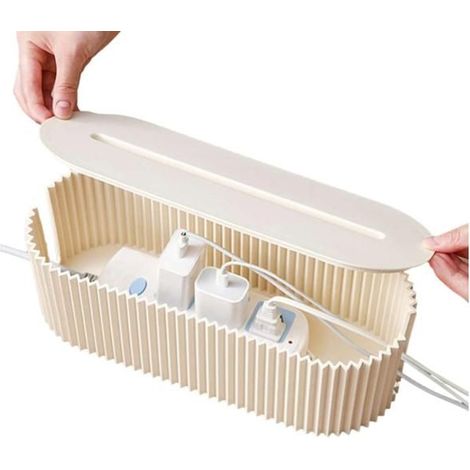Aufbewahrungsbox für Kabel – Lösung zum Verstecken und Organisieren von Steckdosenleisten, ideal für Büro und Zuhause